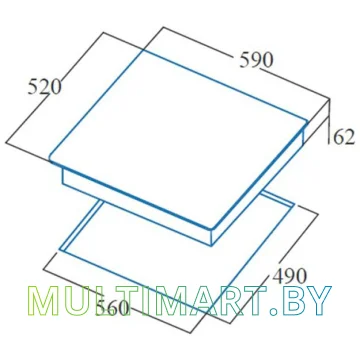 Индукционная варочная панель CATA INSB 6004 BK картинка 2